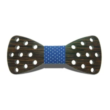 Mantieqingway модная деревянная бабочка ручной работы мужской свадебный деловой костюм галстук тонкий Gravatas взрослый Повседневный деревянный полый галстук-бабочка в горошек