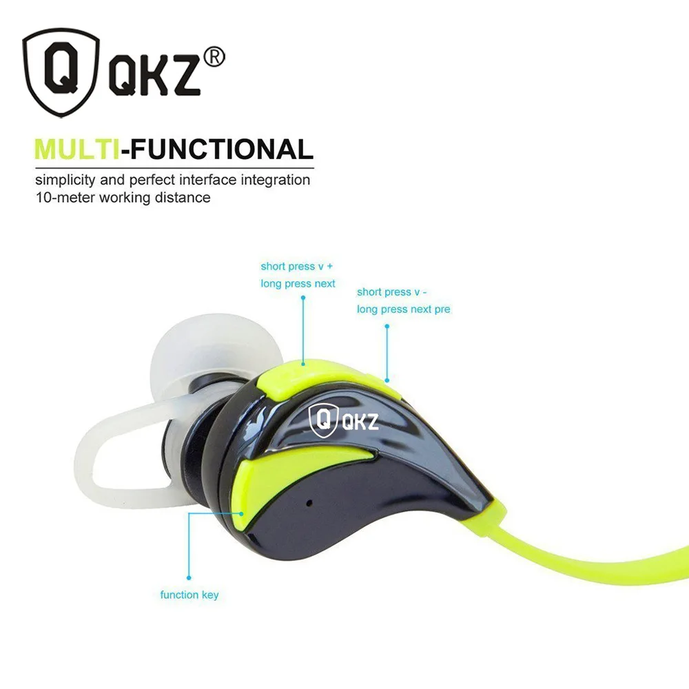 QKZ G6 Bluetooth Беспроводной наушники с защитой от пота для бега Пеший Туризм музыка