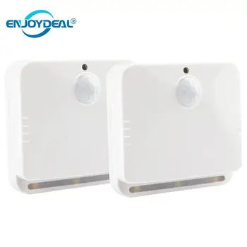 

2pcs Wireless PIR Activated LED Night Light Motion Sensor Corridor Lamp Battery Operated 3 LED Closet Cabinet Wall lamp