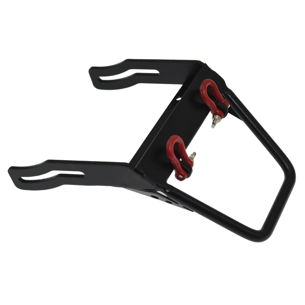 

RC 1/10 Metal Steel Front Bumper With Stinger Towing Shackle For 1/10 RC Crawler Axial SCX10