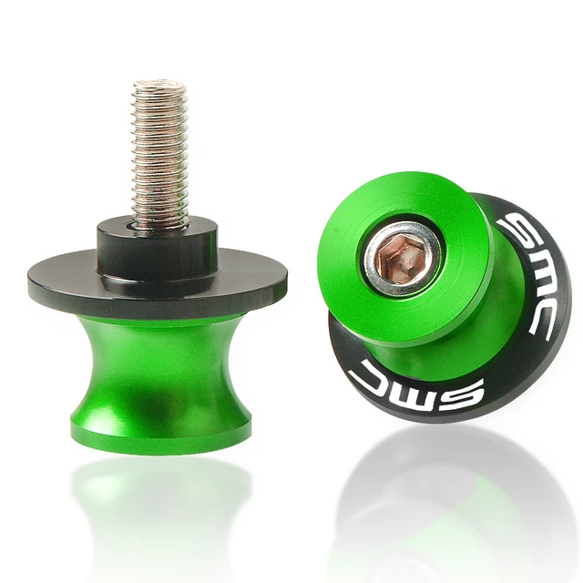 For 690 SMC 690SMC SMC-R 690SMC-R 2009 2010 2011 2012 2013 2014 2015 2016 Motorcycle Swingarm Spools slider M10 stand screws 10MM green