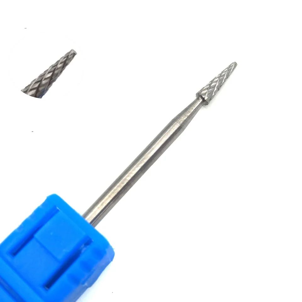 HYTOOS вольфрамовое твердосплавное сверло для ногтей 3/3" Роторная кутикула для очистки заусенцев фреза для маникюра сверло для ногтей Accessories-M0208