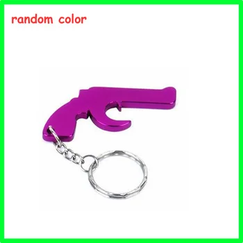 

Pistol Shaped Bottle Opener Keychain,Anodized Aluminum Keyring Opener,240pcs/lot,DHL Free Shipping