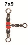 

2000pcs Top quality Barrel triple swivels style C 12*14