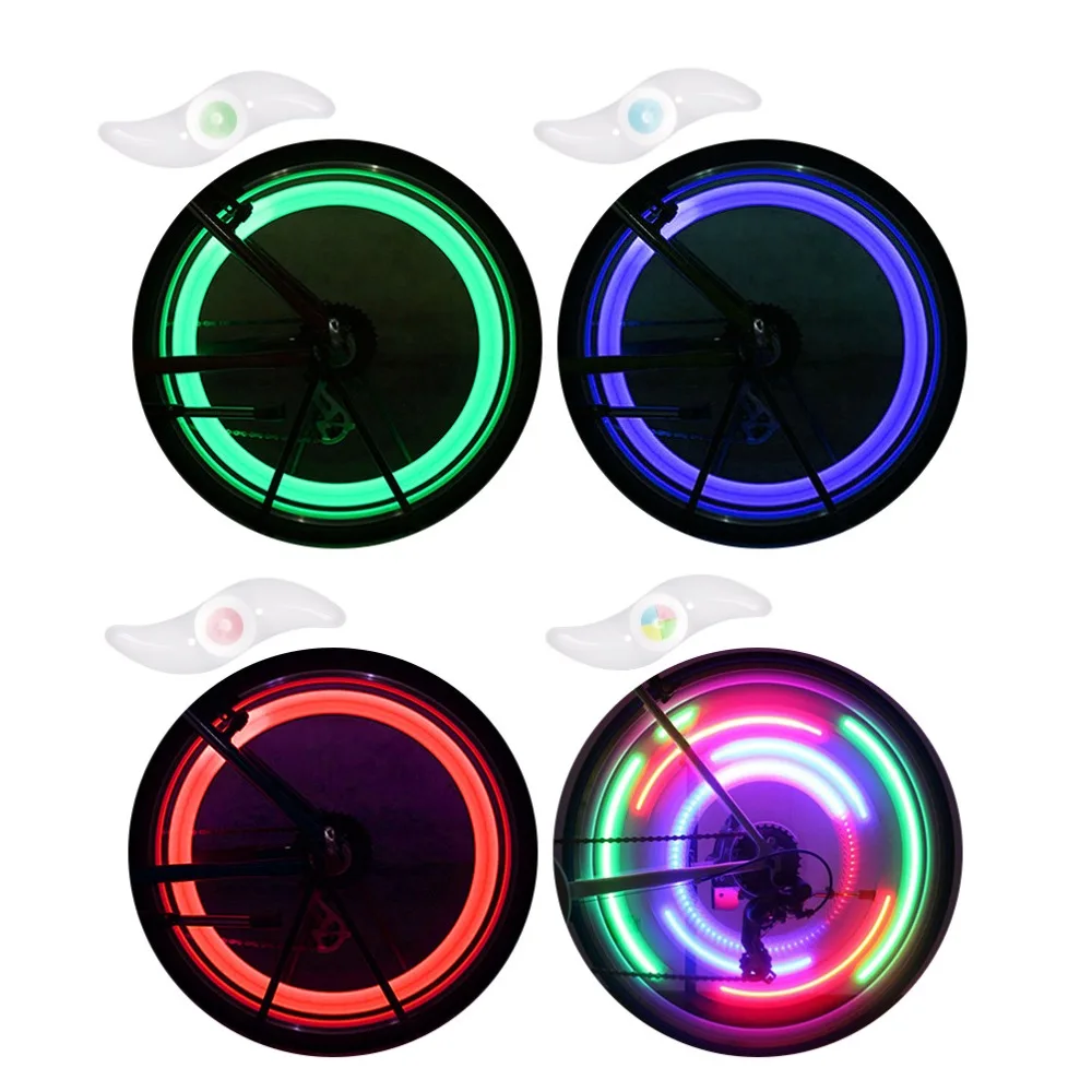 8Pcs Bicycle Led Wheel Lights for Spokes Cycling Bike Waterproof Willow Wheel Wire Light Mountain Bike Night Riding Cycling Lamp (14)