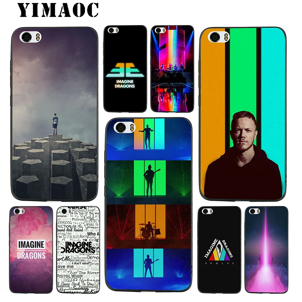 YIMAOC Imagine Dragons Bands Soft Silicone Case for Xiaomi Redmi Note 9 Mi 8 Se 7 6 6A A1 A2 4X 4A 5A 5 MAX 3 MiA1 |