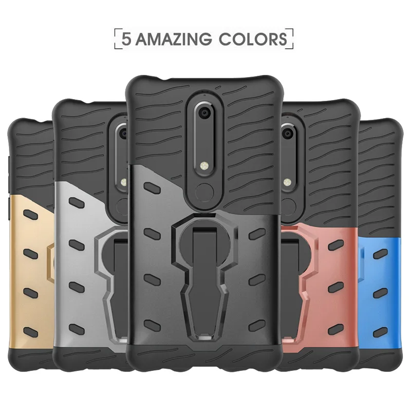 HYSOWENDLY Heavy Duty ударопрочный Жесткий Тонкий чехол для Nokia 6 5 ''дюймовый Мягкий