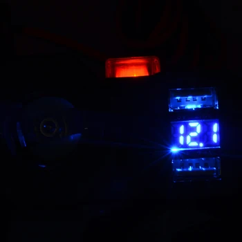 

2020 Motorcycle Cigarette Lighter Socket Outlet Dual USB Charger LED Voltmeter+Switch Environmental Protection