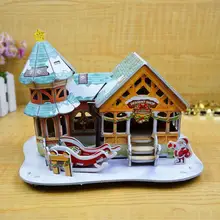 Рождественский детский рождественский дом образовательная игрушечная Головоломка Развивающие 3d металлические головоломки игрушки для детей A1