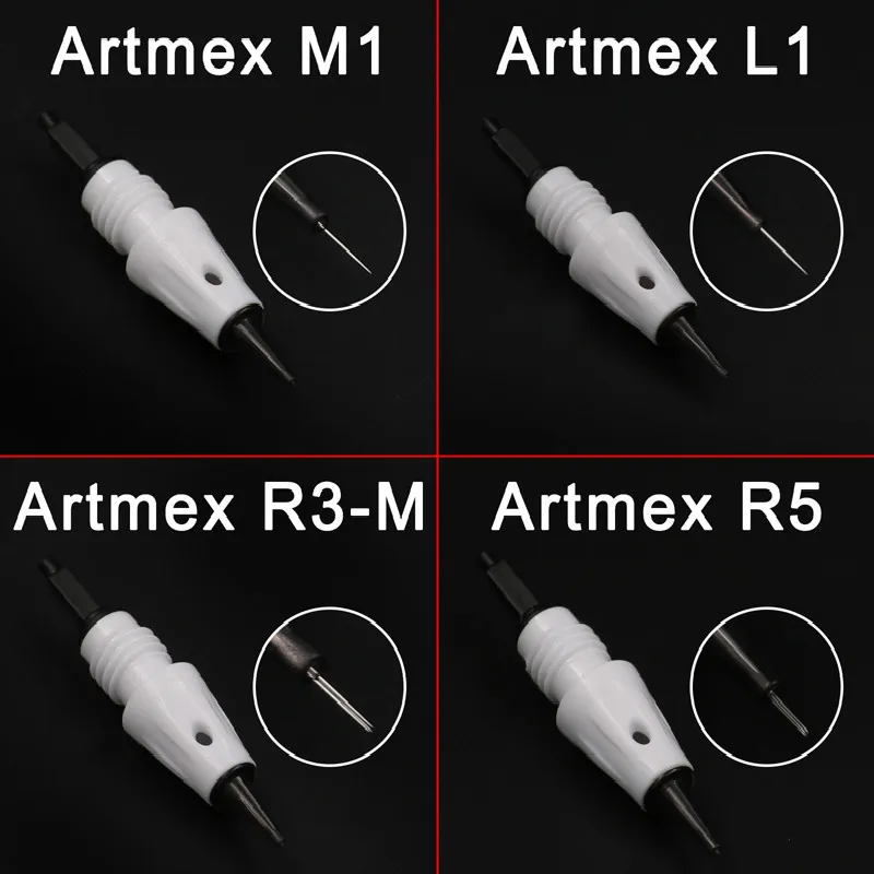 Микроблейдинг 25 шт. Иглы для татуировки картридж M1 L1 R3 R5 F5 F7 иглы используются для Artmex V8 V6 V3 PMU полуперманентный макияж машина