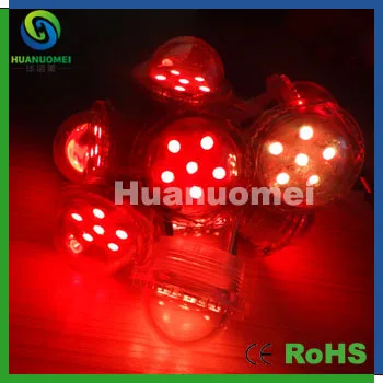 

Wholesale 50pcs/pack 24V full color led pixel addressable light clear cover IP67 waterproof for wall animation display