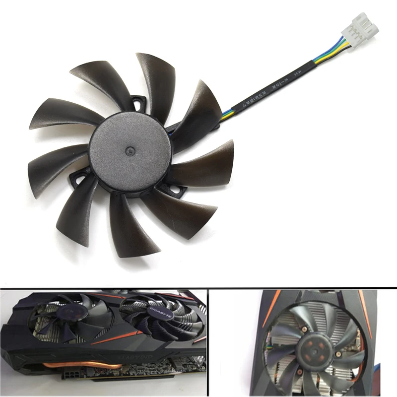 Кулер для Gigabyte GTX 1060 G1 Gaming 1070 Radeon RX 470 480 570 580|Кулеры/вентиляторы/системы охлаждения|
