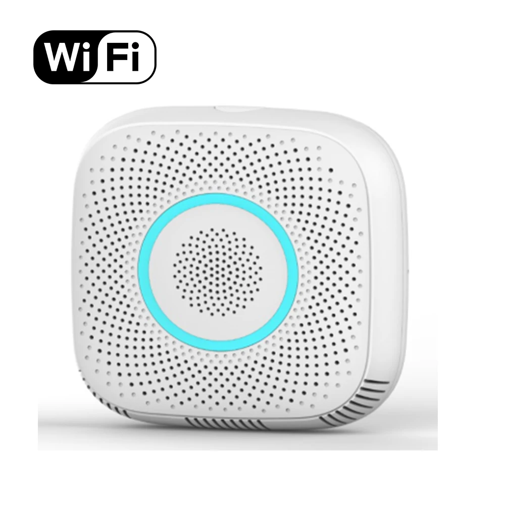 CE RoHS Fire Alarm Natural/LPG Gas Detector Smart Phone Control Home Use WiFi Combustible Gas Leakage Sensor with Manipulator CE RoHS Fire Alarm Natural/LPG Gas Detector Smart Phone Control Home Use WiFi Combustible Gas Leakage Sensor with Manipulator