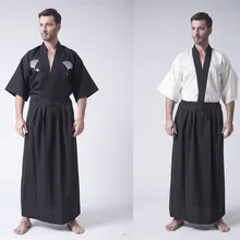 Горячая стиль японская униформа для мужчин юката Японский хаори кимоно Халат Косплей Костюм японское мужское кимоно воина