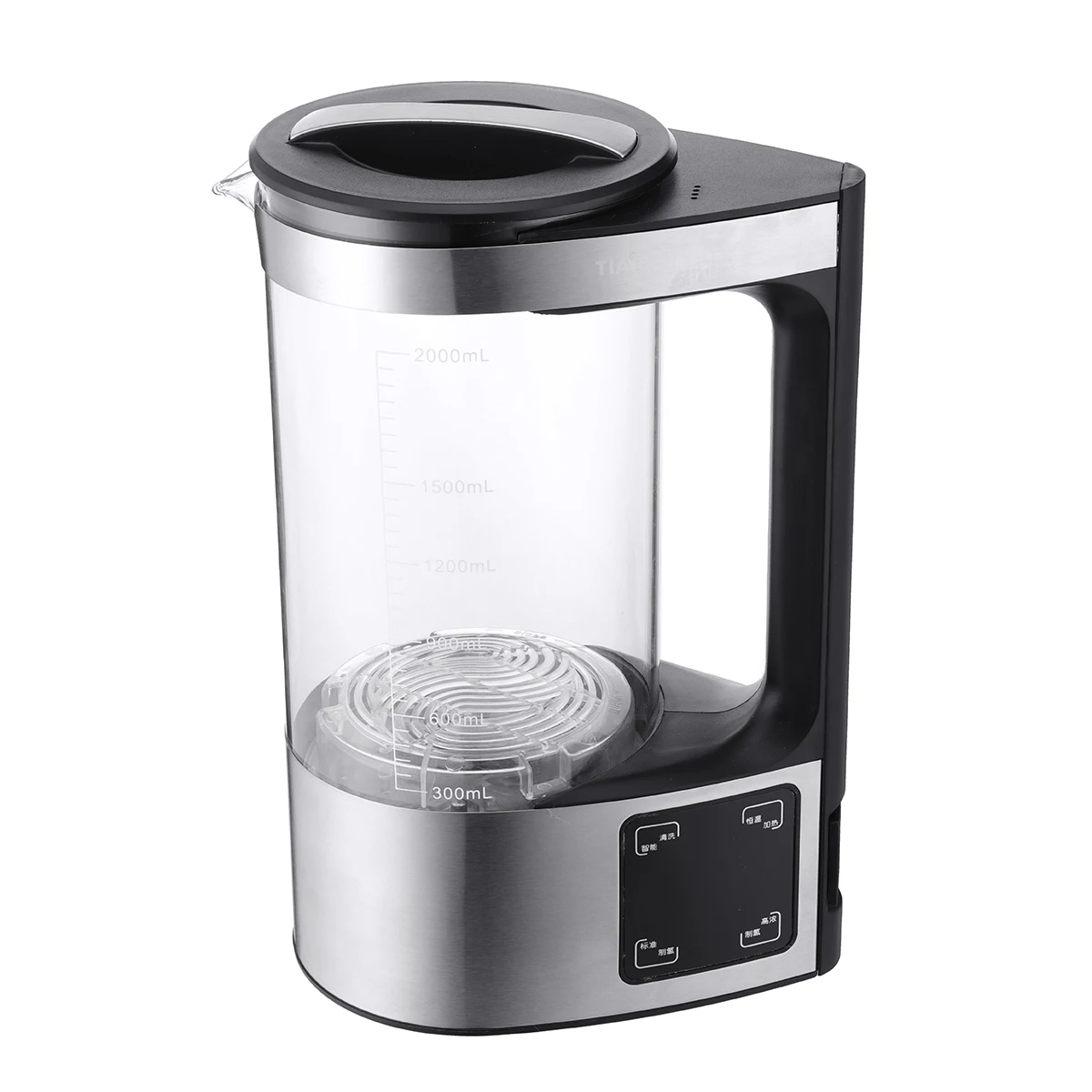Buy Electrolytic 2L 350W Alkaline Rich Water Ionizer Maker Generator Pitcher Kettles Jug Generator Filter Water Treatment Appliance