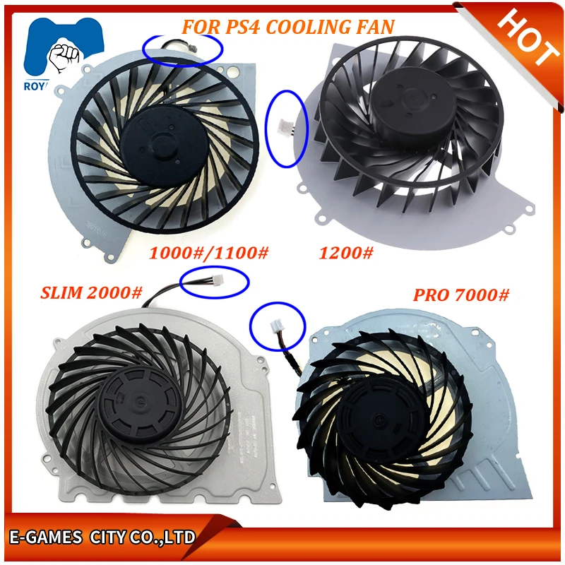 Ideel grave samtidig Original Inner Cooling Fan For Ps4 Pro 7000 Perfect Host Cooler For Sony Playstation  4 1000 1100 1200 2000 Series Replacement - Accessories - AliExpress