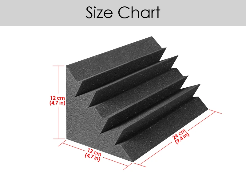 Мини ловушка для басов Arrowzoom 4 7 &quotx 7&quot x 9 &quot студийная панель из пены