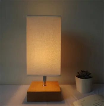 

europe wooden table lamp for bedroom&living room E27 beige white color table decor lamp fabric wood lamp DY-1431