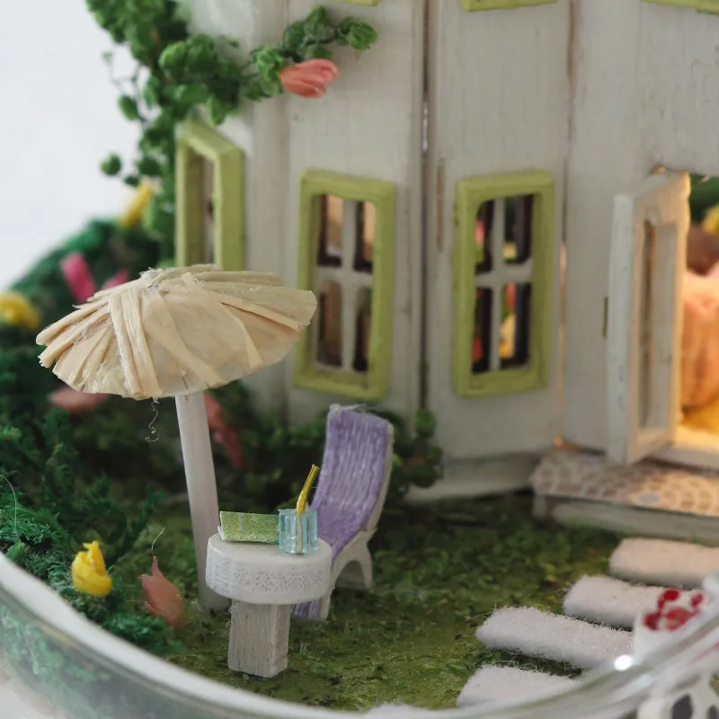 Sunshine Alis DIY кукольный домик Миниатюрная модель деревянная игрушка мини мебель ручной работы подарки игрушки для детей