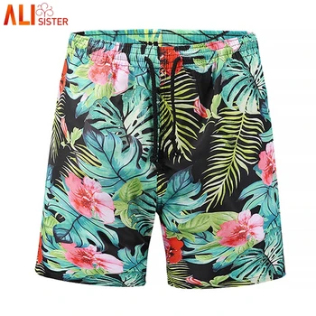 

Alisister Elastane Spandex Board Shorts Mens Beachshorts Summer Fashion Boardshorts Male Casual Holiday Shorts Bermuda Shorts