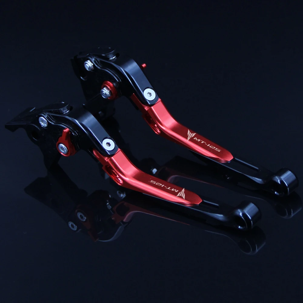 Riderjacky красный+ черный для Yamaha MT-125 MT125 MT 125 / Регулируемый складной выдвижной Мотоцикл тормозные рычаги сцепления