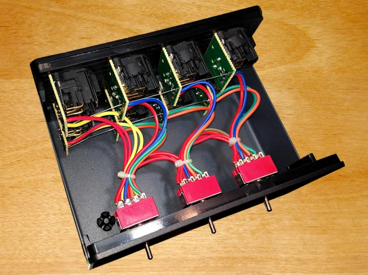 3-ways Audio Signal XLR Balanced Input Switcher Converter Splitter Preamp 