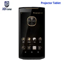 Original VM2 Android Tablet PC Projector Portable Business Luxury Tablet Computer Leather 5.9″ FHD 120 Lumen 4GB RAM GPS OTG