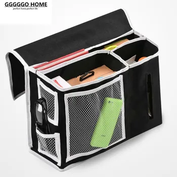 

GGGGGO HOME,High quality Hanging Organizers with 600D oxford fabric storagebag/hanging bag for bed/sofa,black/cream color