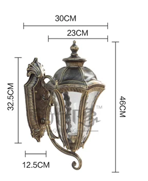 American Retro Mermaid Porch Outdoor Lighting Bronze Color Rustproof American Retro Mermaid Porch Outdoor Lighting Bronze Color Rustproof Aluminum Made E27 Socket Bulb Exterior Wall Lights In Lamps From