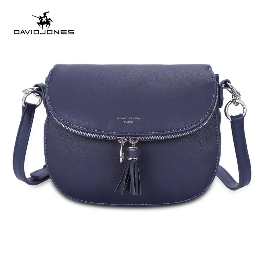 Женские сумки-мессенджеры из искусственной кожи, женские сумки через плечо, маленькая дамская сумка с кисточками, брендовая сумка через плечо, Прямая поставка - Цвет: DEEP BLUE
