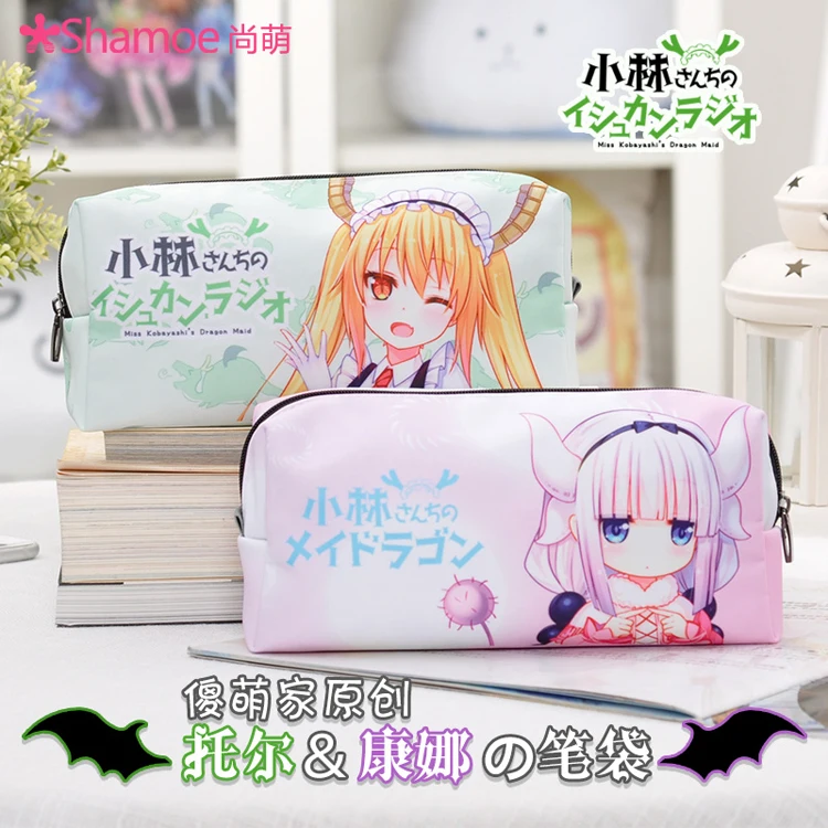 Аниме Kobayashi san Chi no Meidoragon Miss Дракон горничная Kanna Tohru Косплей ручка сумка Карандаш