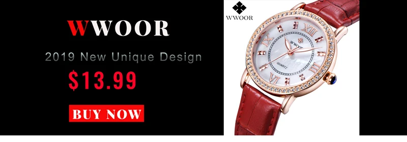 Reloj WWOOR Mujer женские часы Известные Роскошные бренды браслет из нержавеющей стали часы для женщин кварцевые женские часы