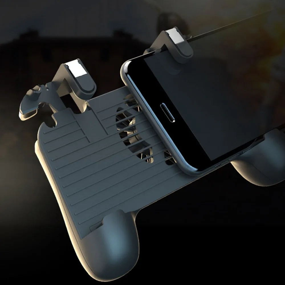  PUBG Mobile Controller Gamepad For iOS Android L1R1 Joystick Cooler Fan Double Mute Heat Dissipatio