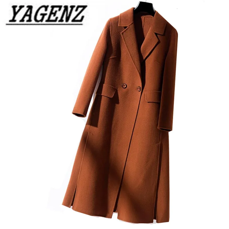 

High-end double-sided Cashmere Coats Women's clothing 2018 Autumn Winter Slim Long Overcoat Casual Women's Winter Wool Jackets