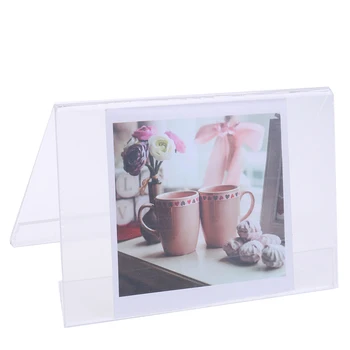 

Multi Size Acrylic V Shape Office Desktop Sign Display Price Name Business Card Label Nameplate Table Number Holder Stand