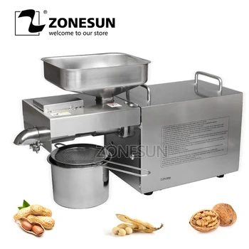 

Soybean sesame peanut Oil Press Machine Nuts Seeds Oil Presser Pressing Machine All Stainless Steel 110/220V with English Manual