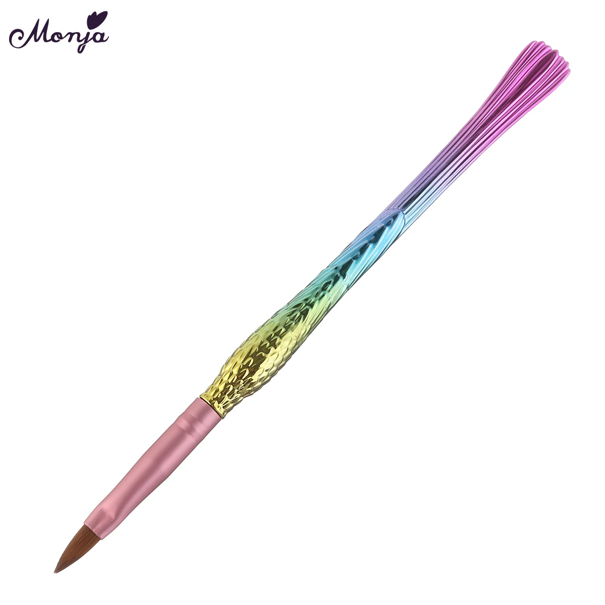 Monja, 8 стилей, для дизайна ногтей, ручка русалки, акриловый УФ-гель для наращивания, жидкая пудра, кисть для резьбы, цветочный градиент, ручка для рисования