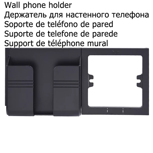 Умный дом, двойной USB порт быстрой зарядки 16А, Россия, Испания, стандарт ЕС, настенная розетка, стеклянная панель, сертификация CE - Тип: phone holder black