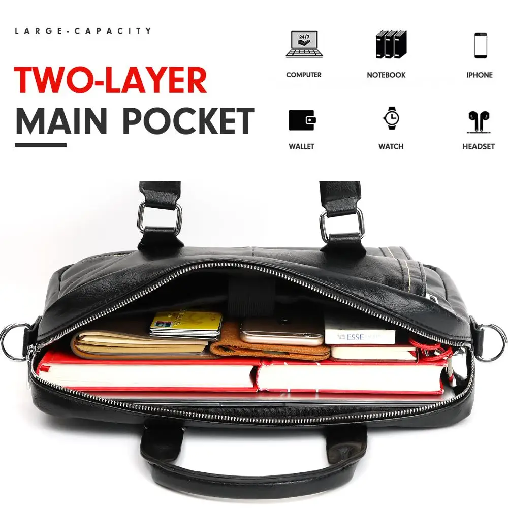 VICUNA POLO New Arrival High Quality Leather Man Messenger Bag Bag Set Brand Men's Briefcases Business Laptop Men Handbag