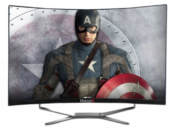 2018 New China 21.5 23.5 27 32 inch VGA + DVI + SPK HD curved pc computer