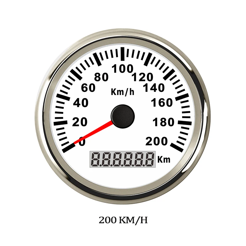 Цифровой GPS счетчик скорости для яхты 120 200 kmh красный светодиодный датчик Honda
