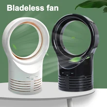 Мини USB вентилятор для офиса дома портативный компьютер ПК вентилятор электрический ноутбук вентилятор с двойной стороной Bladeless Настольный вентилятор лопасти Junejour