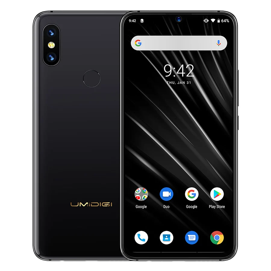 Umidigi S3 Pro Android 9,0 5150 мАч NFC Смартфон Восьмиядерный 6 ГБ ОЗУ 128 Гб ПЗУ 6," FHD+ 48 Мп+ 20 МП AI камера керамический сотовый телефон