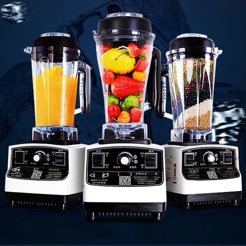 Electric Multifunctional Cooking Machine Fruit Mixer Ice Crusher Soybean Grinding 2L Capacity 1200W Food Blender TM-767-III