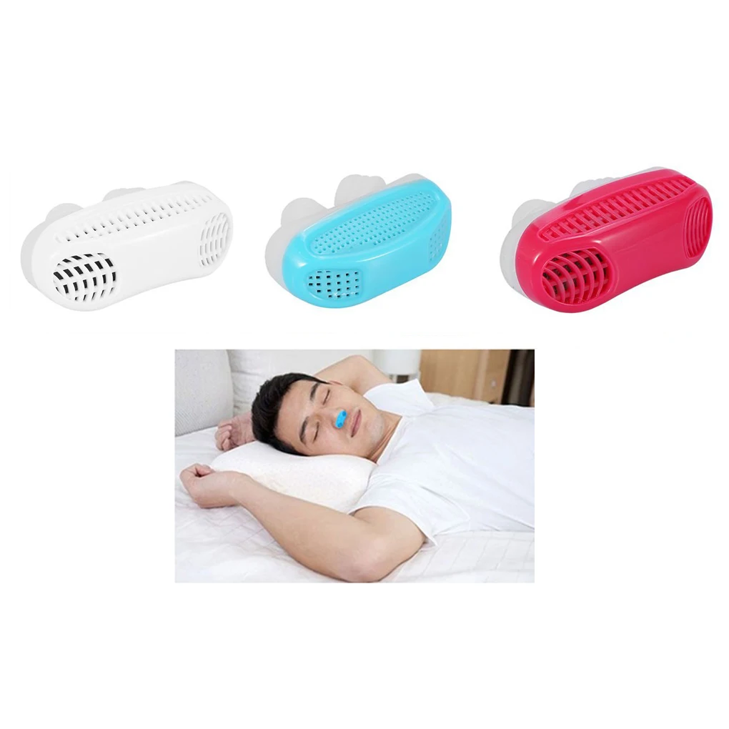 

2018 New Mini Snoring Device Stop Snoring Anti Snore Mouthpiece Nose Clip Sleep Relieve Fatigue Nose Breathing Vents Device