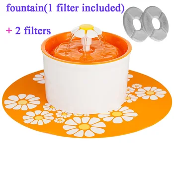 

Auto Pet Drinking Cat Fountain 1.6L Auto Cats Water Feeder Drinker Bowl Dog Water Dispenser Pet Fountain With 2pcs Spare Filter