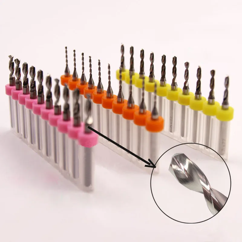 10pcs/set PCB Print Circuit Board Carbide Micro Drill Bits Tool Carving
