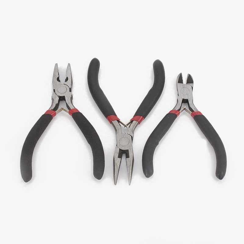 

3pcs/set 45# Steel Jewelry Tools & Equipment Kit Wire-Cutter Plier Mini Wire-Cutter/Side Cutting Plier 18.5x16.5x1.5cm