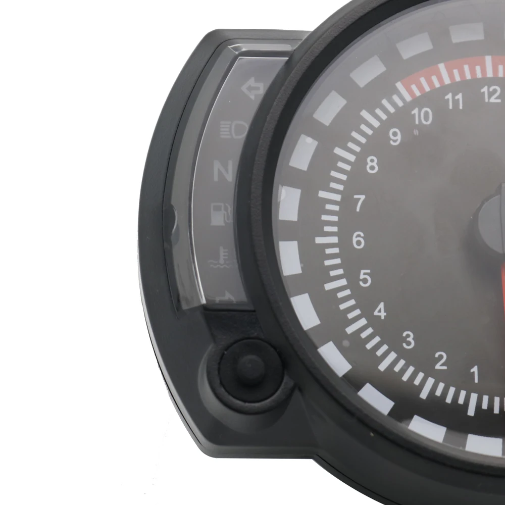 Motorcycle DC 12V 7 Color LCD Digital Display Tachometer Assembly Speedometer Odometer Dashboard Sensor Motorbike Instrument (10)