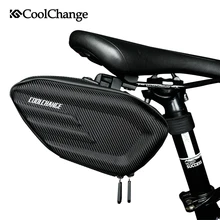 CoolChange Bicycle Saddle Bag Waterproof MTB Bike Rear Bag Reflective Cycling Rear Seat Tail Large Storage Bag Bike Accessories